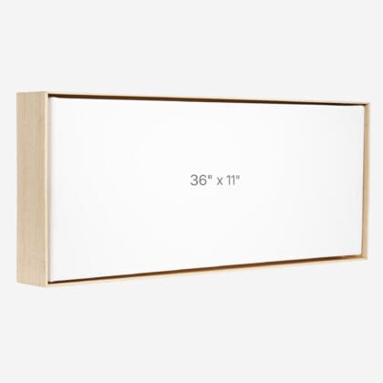 Cadre Flottant 36" x 11" - Ch&ecirc;ne - 1.5" profond.