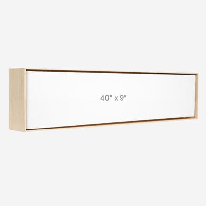 40 x 9" Floater Frame - Oak - 1.5" depth