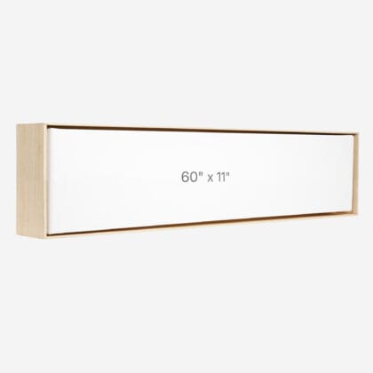Cadre Flottant 60" x 11" - Ch&ecirc;ne - 1.5" profond.