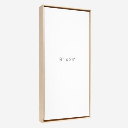 Cadre Flottant 9" x 24" - Ch&ecirc;ne - 1.5" profond.