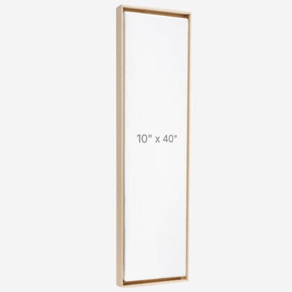 Cadre Flottant 10" x 40" - Ch&ecirc;ne - 0.75" profond.