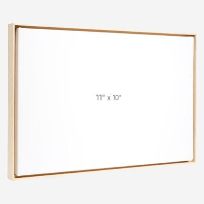 Cadre Flottant 11" x 10" - Ch&ecirc;ne - 0.75" profond.