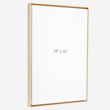 Cadre Flottant 11" x 14" - Ch&ecirc;ne - 0.75" profond.