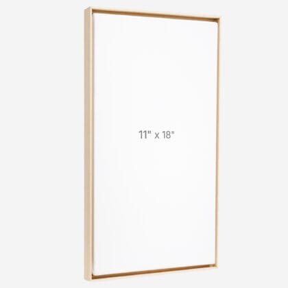 11 x 18" Floater Frame - Oak - 0.75" depth