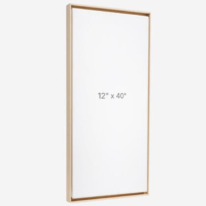 Cadre Flottant 12" x 40" - Ch&ecirc;ne - 0.75" profond.