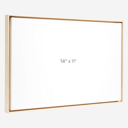 Cadre Flottant 14" x 11" - Ch&ecirc;ne - 0.75" profond.