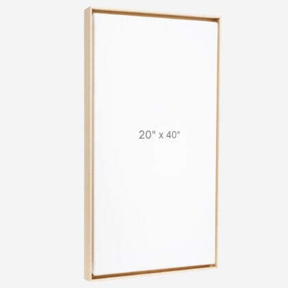 20 x 40" Floater Frame - Oak - 0.75" depth