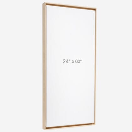 Cadre Flottant 24" x 60" - Ch&ecirc;ne - 0.75" profond.