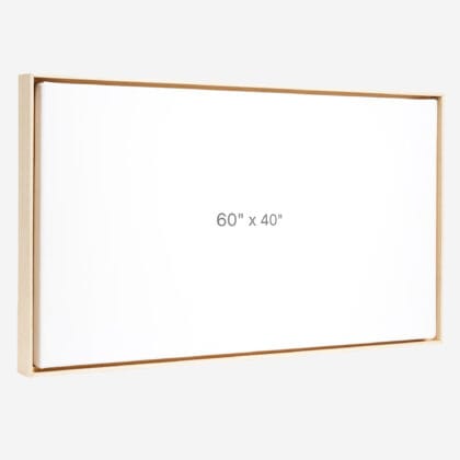 Cadre Flottant 60" x 40" - Ch&ecirc;ne - 0.75" profond.