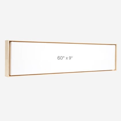 Cadre Flottant 60" x 9" - Ch&ecirc;ne - 0.75" profond.