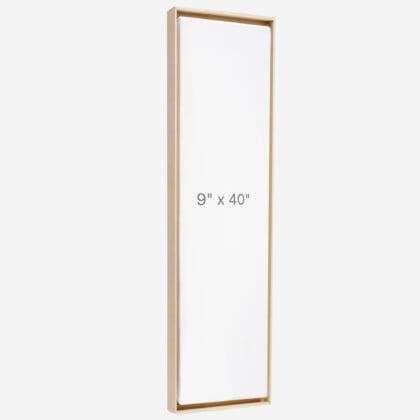 Cadre Flottant 9" x 40" - Ch&ecirc;ne - 0.75" profond.