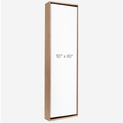 Cadre Flottant 10" x 60" - Noyer - 1.5" profond.