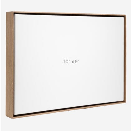 10 x 9" Floater Frame - Walnut - 1.5" depth