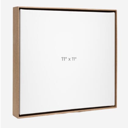 Cadre Flottant 11" x 11" - Noyer - 1.5" profond.