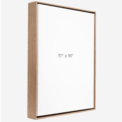 11 x 16" Floater Frame - Walnut - 1.5" depth