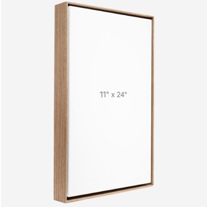 11 x 24" Floater Frame - Walnut - 1.5" depth