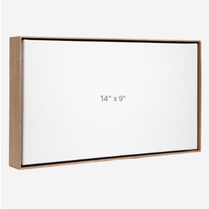 14 x 9" Floater Frame - Walnut - 1.5" depth