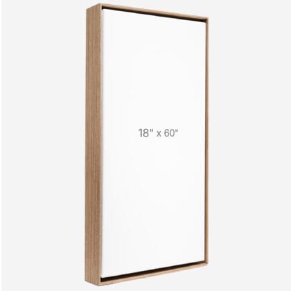 18 x 60" Floater Frame - Walnut - 1.5" depth