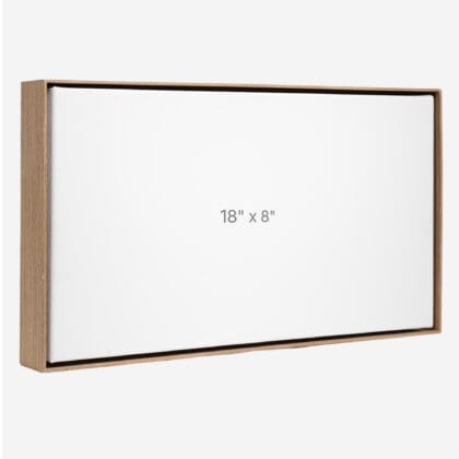 18 x 8" Floater Frame - Walnut - 1.5" depth