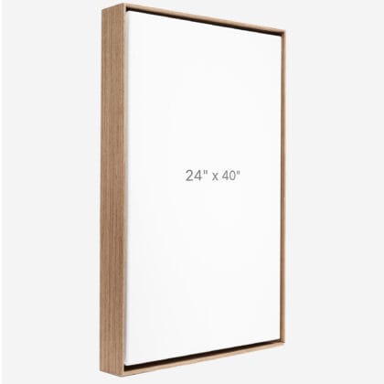 24 x 40" Floater Frame - Walnut - 1.5" depth
