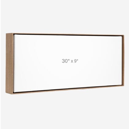 30 x 9" Floater Frame - Walnut - 1.5" depth
