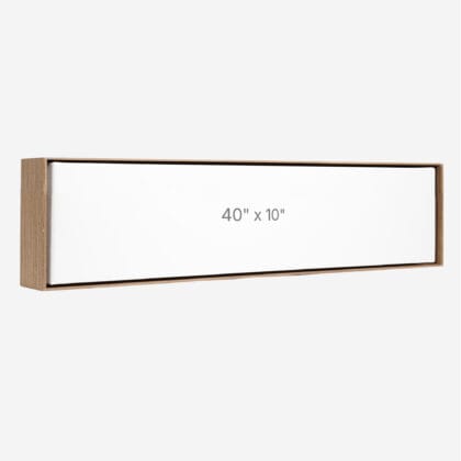 Cadre Flottant 40" x 10" - Noyer - 1.5" profond.