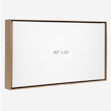 Cadre Flottant 40" x 20" - Noyer - 1.5" profond.