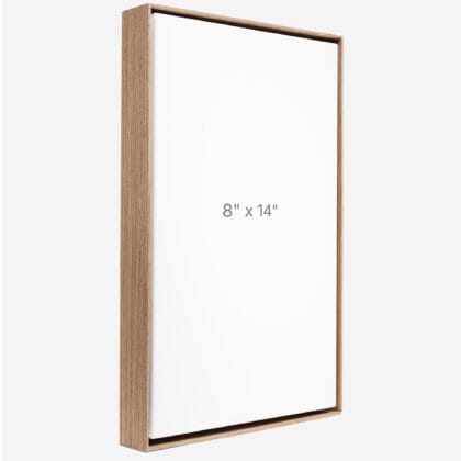 Cadre Flottant 8" x 14" - Noyer - 1.5" profond.