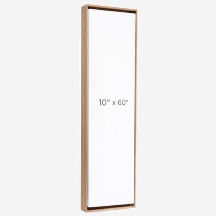 Cadre Flottant 10" x 60" - Noyer - 0.75" profond.