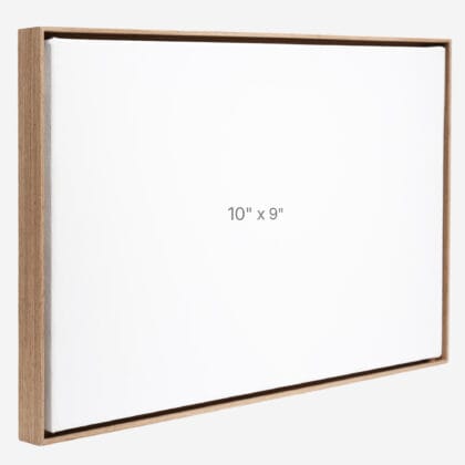 10 x 9" Floater Frame - Walnut - 0.75" depth