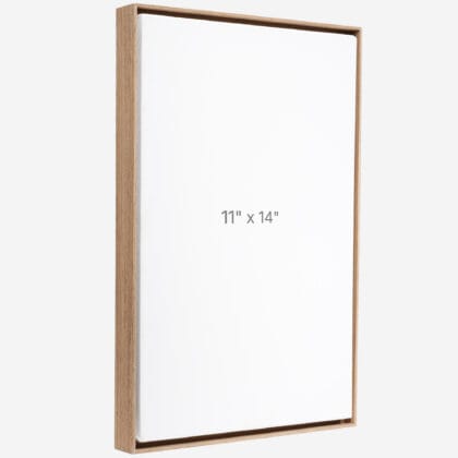 Cadre Flottant 11" x 14" - Noyer - 0.75" profond.