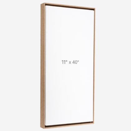 11 x 40" Floater Frame - Walnut - 0.75" depth