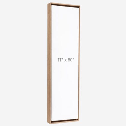 Cadre Flottant 11" x 60" - Noyer - 0.75" profond.
