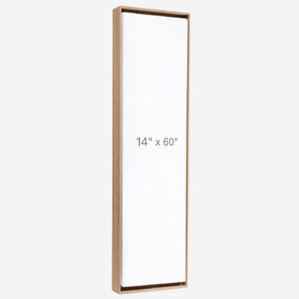 Cadre Flottant 14" x 60" - Noyer - 0.75" profond.