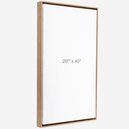20 x 40" Floater Frame - Walnut - 0.75" depth