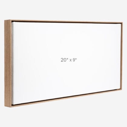 20 x 9" Floater Frame - Walnut - 0.75" depth