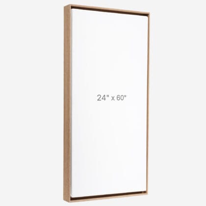24 x 60" Floater Frame - Walnut - 0.75" depth