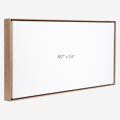 Cadre Flottant 40" x 24" - Noyer - 0.75" profond.