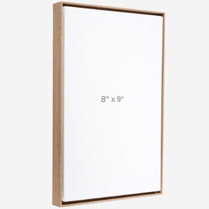 8 x 9" Floater Frame - Walnut - 0.75" depth