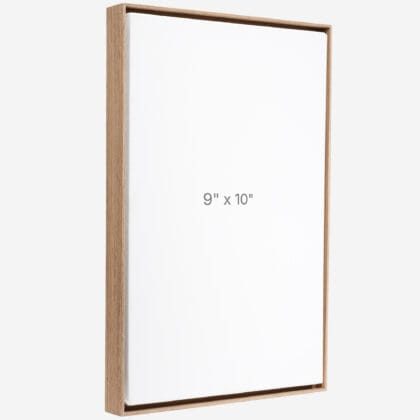 Cadre Flottant 9" x 10" - Noyer - 0.75" profond.