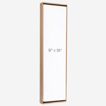 Cadre Flottant 9" x 36" - Noyer - 0.75" profond.